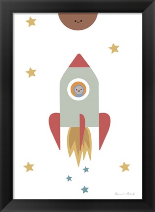 Framed Solar Rocket Print