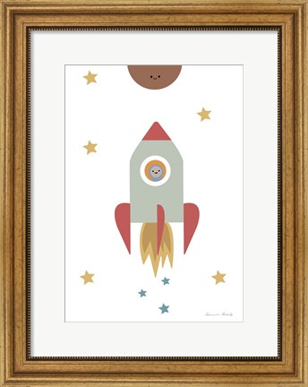 Framed Solar Rocket Print