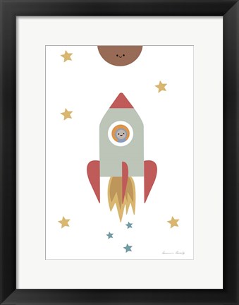 Framed Solar Rocket Print