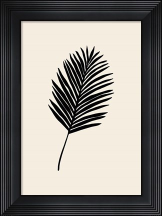 Framed Black Palm Print