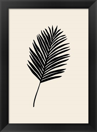 Framed Black Palm Print