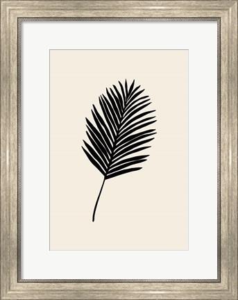 Framed Black Palm Print