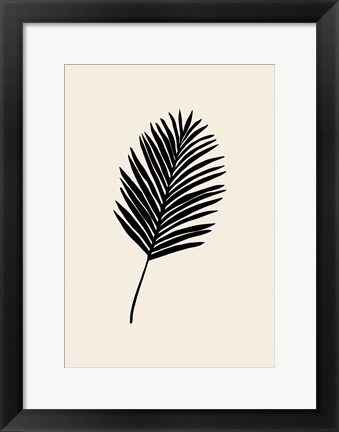 Framed Black Palm Print