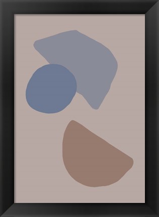 Framed Organic Shapes 3 Print
