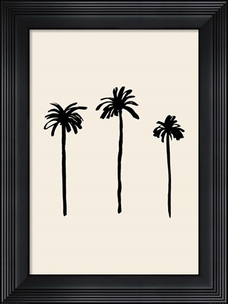 Framed Palm Trees Print
