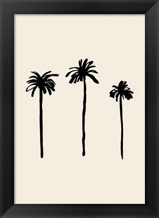 Framed Palm Trees Print