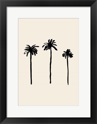 Framed Palm Trees Print