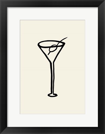 Framed Shaken, Not Stirred Print