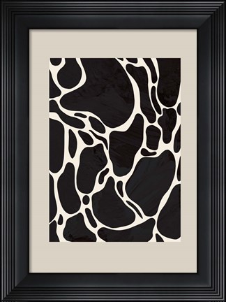 Framed Giraffe Sand Print