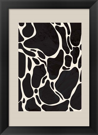 Framed Giraffe Sand Print