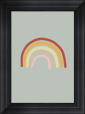 Framed Rainbow Green Print