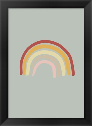 Framed Rainbow Green Print