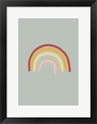 Framed Rainbow Green Print