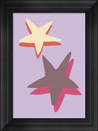 Framed Lilac Star Print