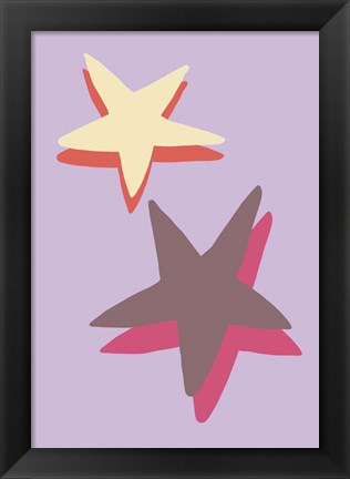 Framed Lilac Star Print