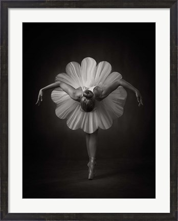 Framed Floral Ballet Print
