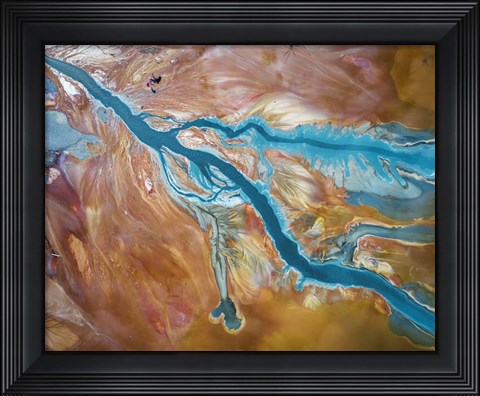 Framed Fluids Print