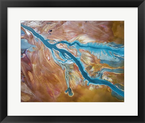 Framed Fluids Print