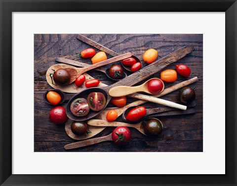 Framed Spoons &amp; tomatoes Print