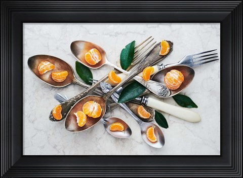 Framed Spoons &amp; Tangerines Print