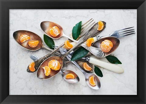 Framed Spoons &amp; Tangerines Print