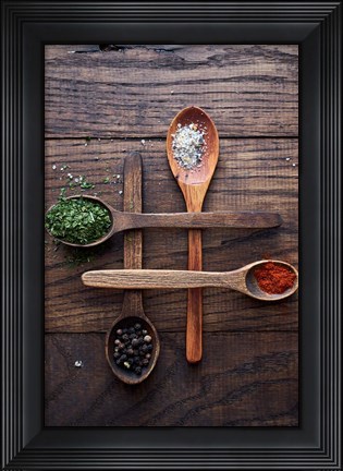 Framed Spices Print