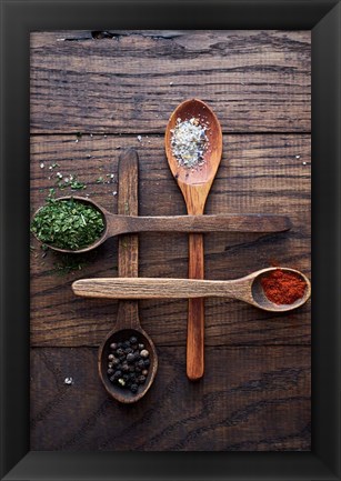 Framed Spices Print