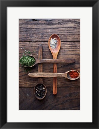 Framed Spices Print