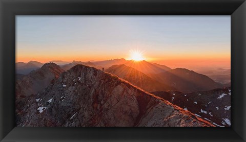 Framed Running on the Ridge Print