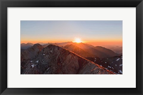 Framed Running on the Ridge Print