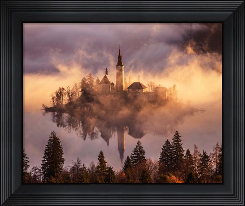 Framed Floating Island Print
