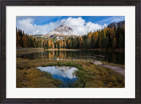 Framed Lake Antorno Print