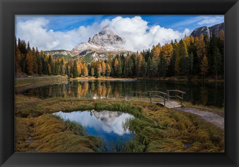 Framed Lake Antorno Print