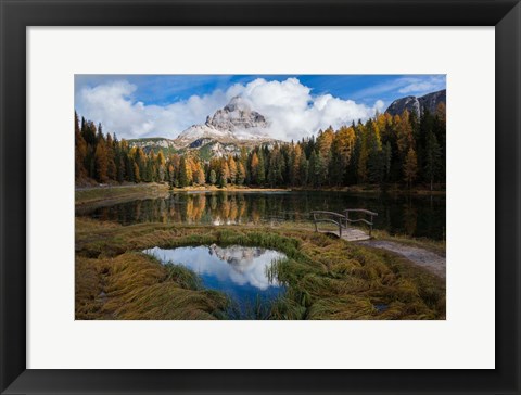 Framed Lake Antorno Print