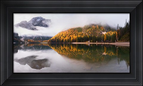 Framed Lake Braies Print