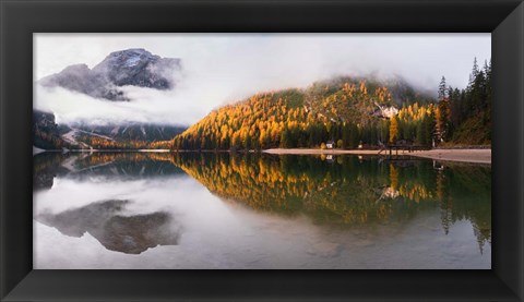 Framed Lake Braies Print