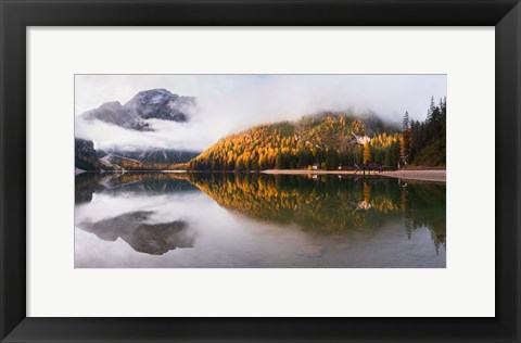 Framed Lake Braies Print