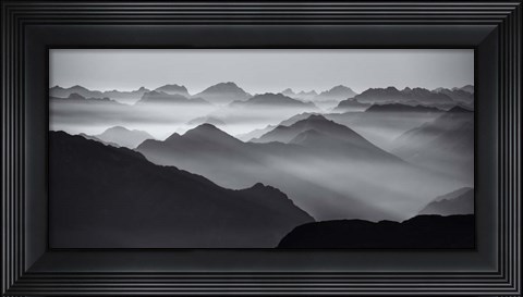 Framed Mountain Layers Print
