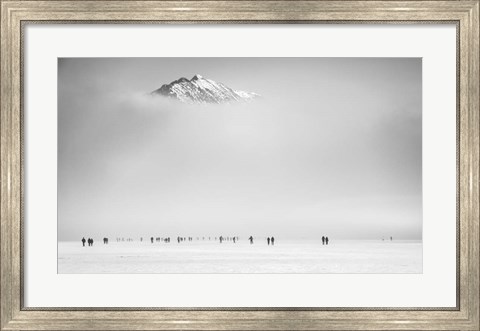 Framed Under the Mountain Print