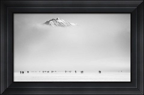 Framed Under the Mountain Print