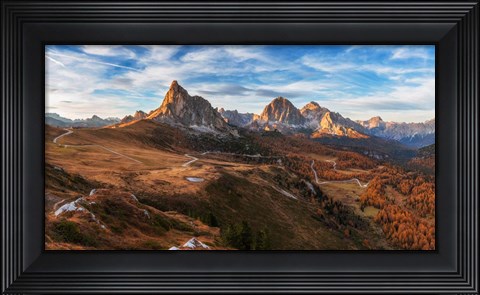 Framed Autumn in Dolomites Print
