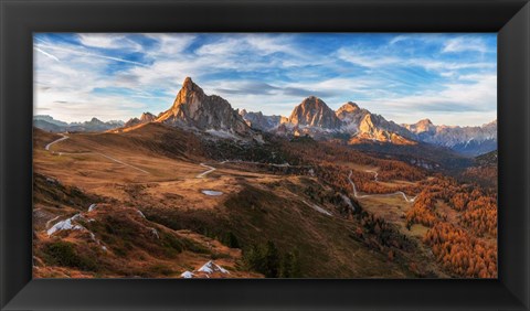 Framed Autumn in Dolomites Print