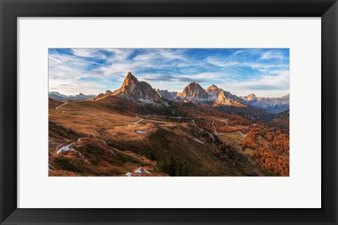 Framed Autumn in Dolomites Print