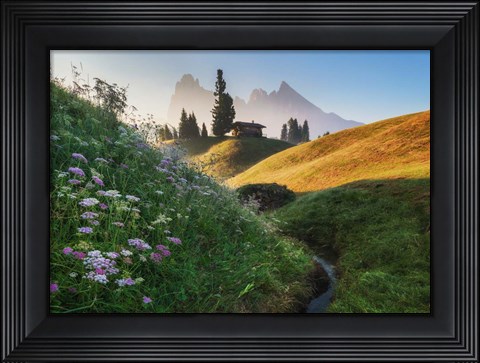 Framed Flowery Morning Print