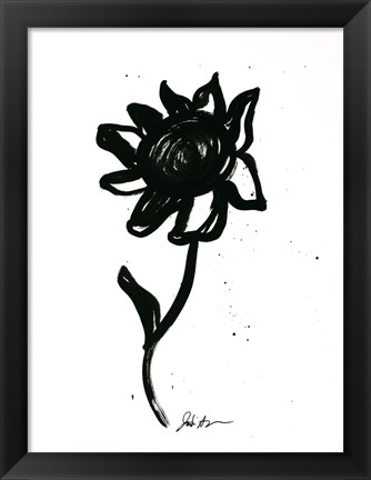 Framed Inked Florals III Print