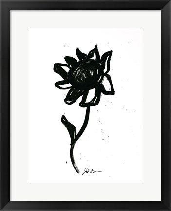 Framed Inked Florals III Print