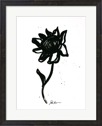 Framed Inked Florals III Print