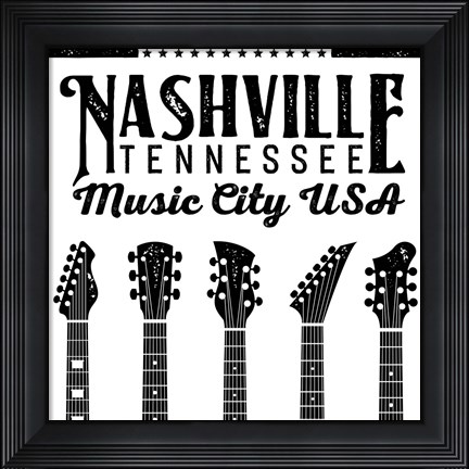 Framed In Black &amp; White Travel VII-Tennessee Print