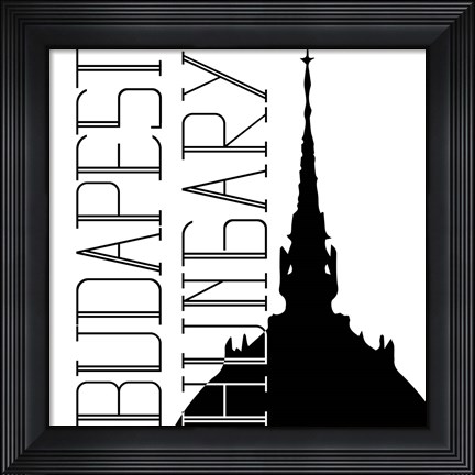 Framed In Black &amp; White Travel IX-Hungary Print