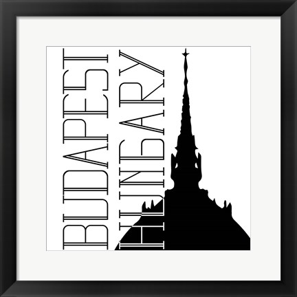 Framed In Black &amp; White Travel IX-Hungary Print